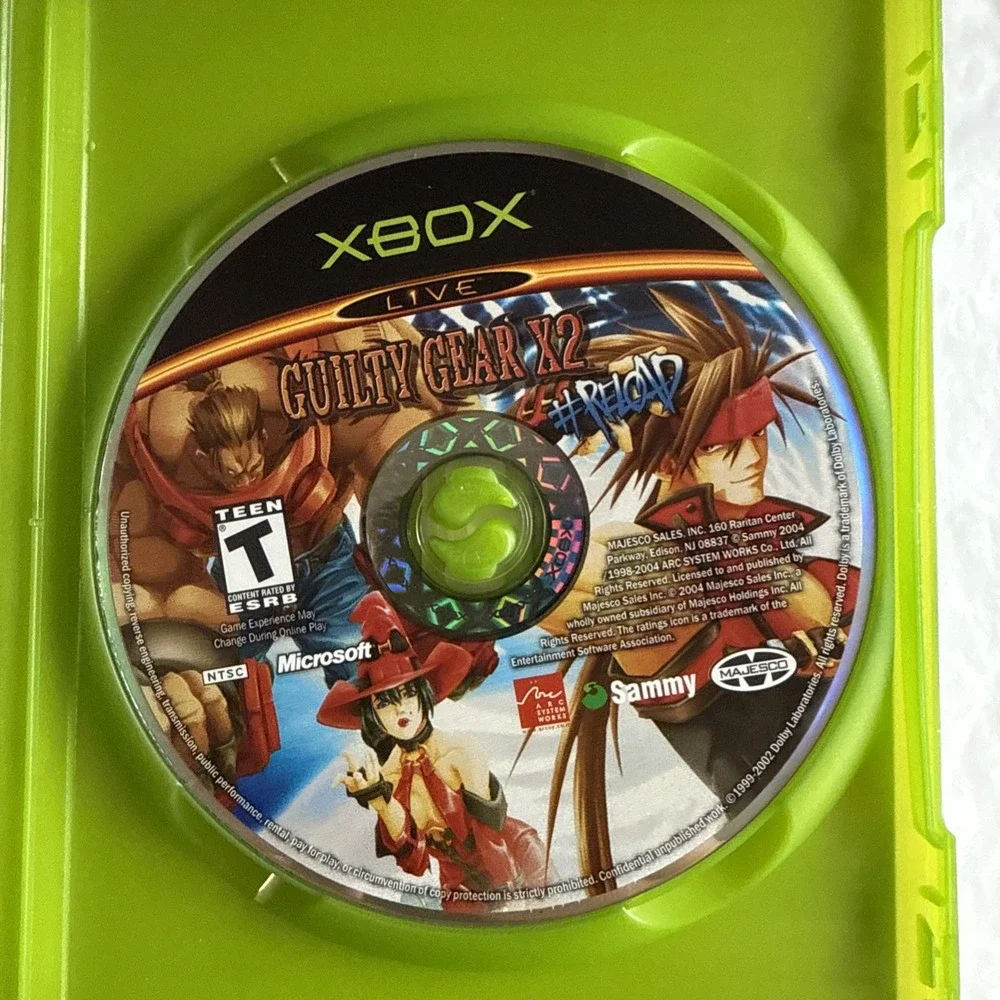 Guilty Gear X2: The Midnight Carnival‎ #Reload (Microsoft Xbox, 2004) Complete